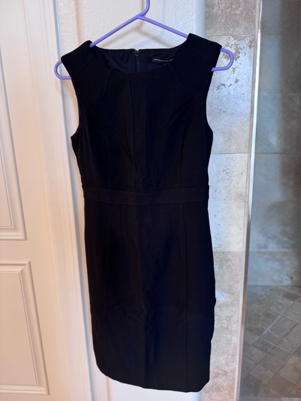 White House Black Market Classic Black Sheath Dress